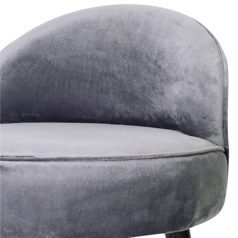 Truman Solid Wood Accent Stool, Grey