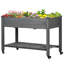 Jardinière surélevée Wieland, jardinière surélevée en bois surélevée, gris foncé-1047612097