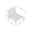 Chaise de patio avec coussins Shorehamby