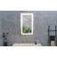Miroir de salle de bain 40 po x 28 po à DEL avec façade et rétroéclairage (miroir inclus seulement)