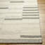 Tapis rayé en laine touffeté à la main Donavan ivoire / gris-86290027