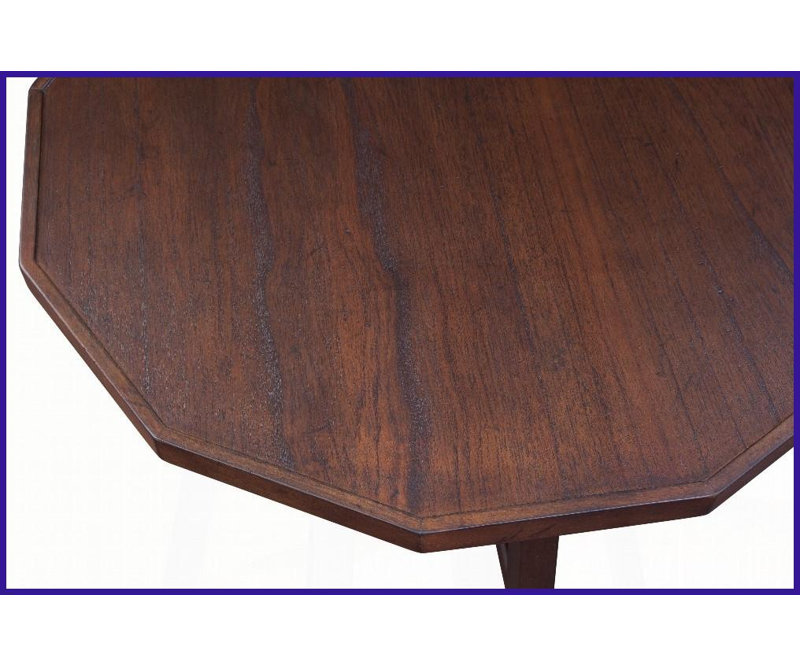 Table basse style cachemire avec placages de mindi séchés au four et amp; Bois durs asiatiques - Protège les planchers et amp; Structure robuste