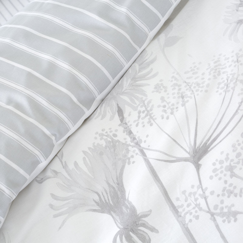 Meadowsweet Floral Polycotton Duvet Cover Set, 155 x 220cm Duvet Cover + 1 Pillowcase (80 x 80cm)
