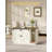Cat Litter Box Enclosure, Hidden Litter Box Cabinet Furniture with Bell, Indoor Cats House, Farmhouse Style, 39.4 x 21.7X 24.8 Inches for Hallway, Bedroom, Rustic Brown and White-1059377318-1055403215