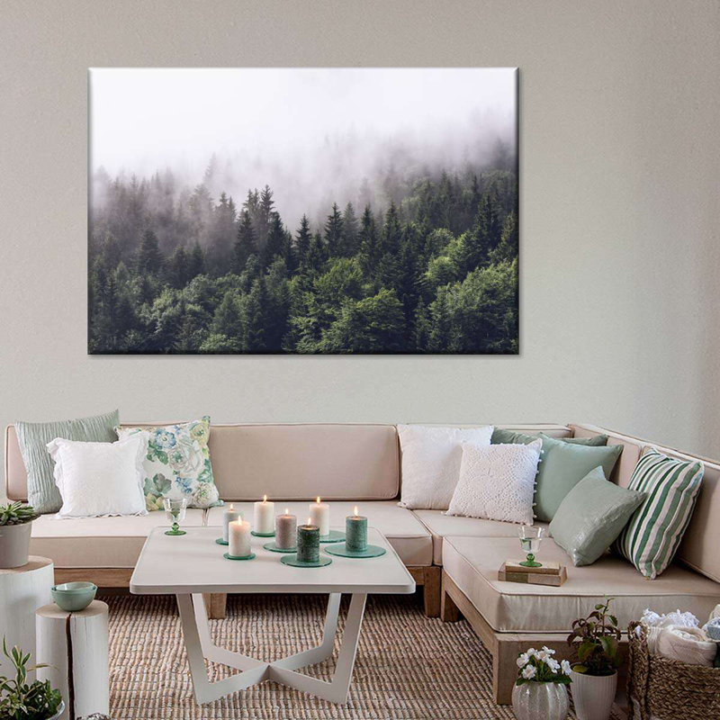 Hazy Pine Forest Canvas Print, 16" H x 24" W x 1.25" D