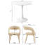 Ensemble de table de salle à manger ronde 31,5 "avec 2 chaises rembourrées Donegan-130705198