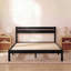 Lit plateforme classique en bois massif, finition, aucun sommier requis, assemblage facile-284100508-284100510-284100578