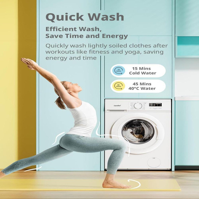 Comfee 0.006m³ L Front Load Washer Washer White