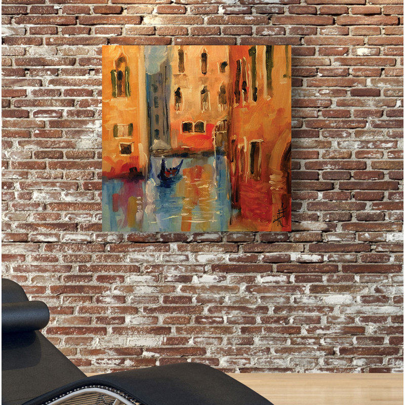" Venice II ", Wrapped Canvas, 24" H x 24" W x 1.5" D