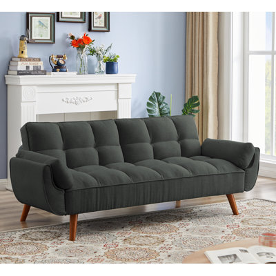 Jalena 75" Flared Arm Convertible Sleeper Sofa