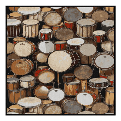  Tapis lavable Drums