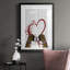 Boxer Amour - Tableau encadré sous verre acrylique, grande décoration murale pour salon-290735768-290735770