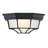 8.5 in. 1-Light Ceiling Mount Light Fixture With Frosted Glass with Matte Black Finish-1922418981