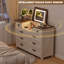 Dresser with Mirror, White Dresser for Bedroom, 8 Drawers Makeup Vanity with LED Mirror