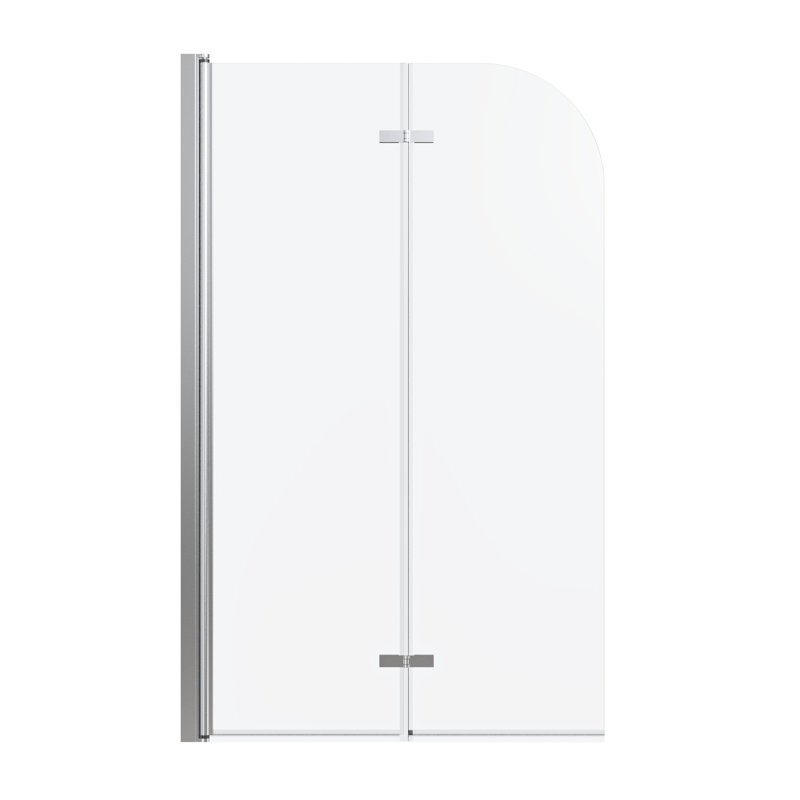 34" Wide 58" High Bathroom Pivot Bathtub Door, 6mm Clear Tempered Glass, Finish, Reversible Installation, Lifting Structure, And Hygiene - Design X Shower Tub 1/4" (6mm) Thick Stable Wall Mounting,