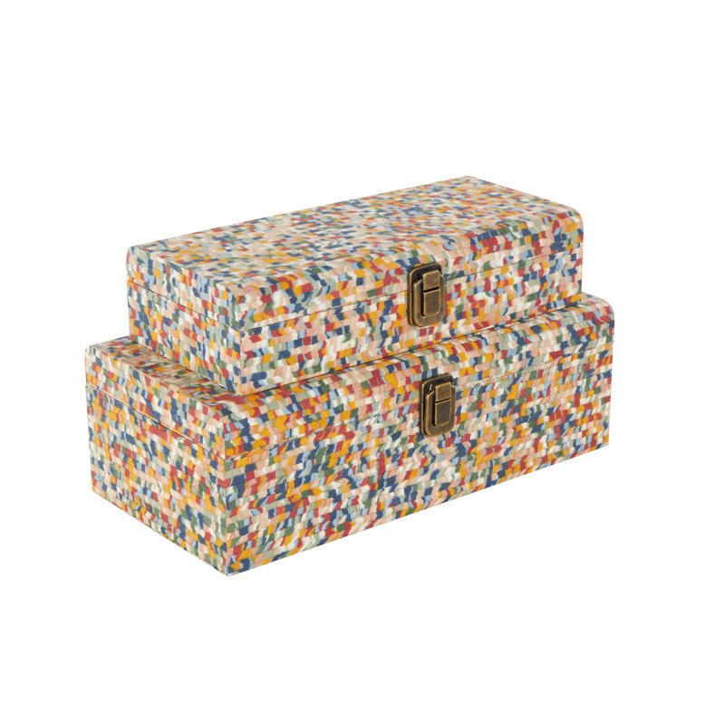 Boîte de rangement Cole and Grey, Multicolore