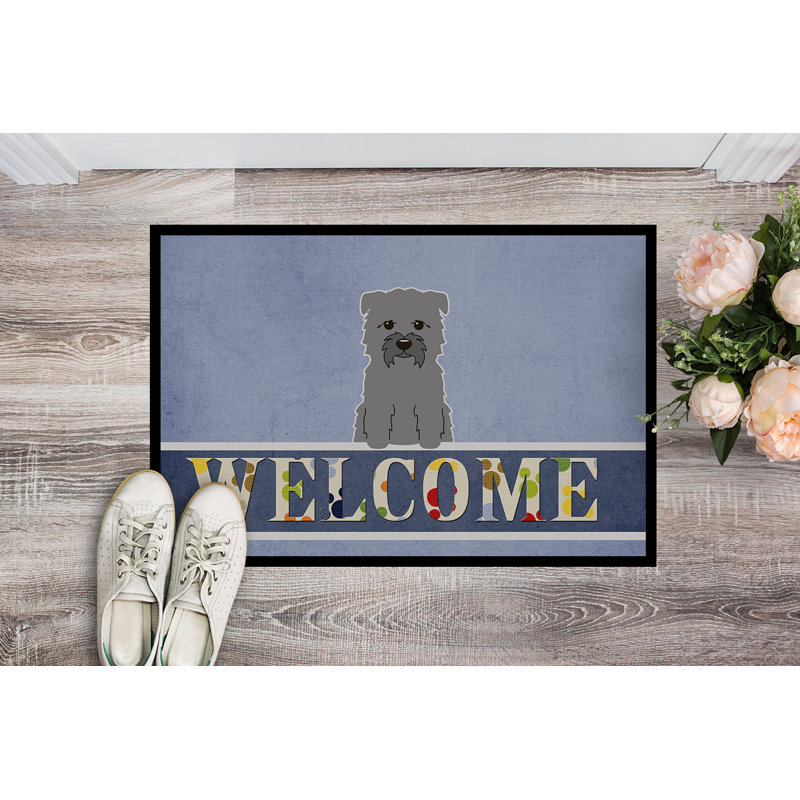 Non-Slip Outdoor Doormat, Grey