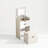 3-in-1 Vanity Table With Flip-up Mirror And Lights, Space-saving Makeup Desk With Hidden Stool And Storage Drawers-1424291093