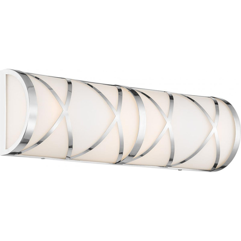 Curci 4 - Light Dimmable Bath Sconce, Polished Nickel
