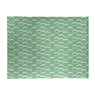 Tapis de zone verte à chevrons