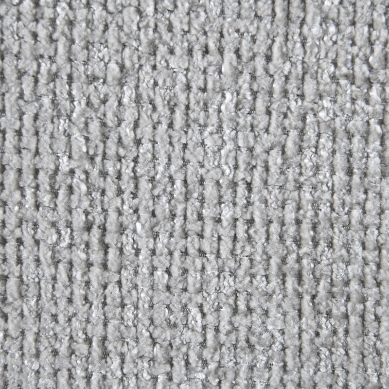 Myles Pittenger Chenille Fabric Twin Trundle Bed, Grey Chenille Fabric