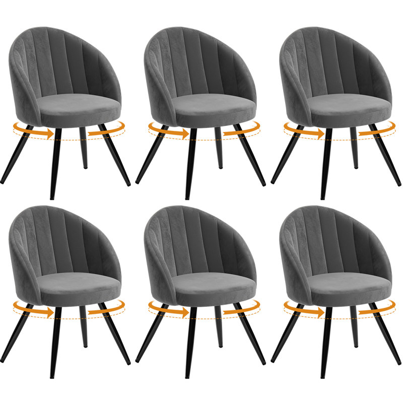 41 cm H Armchair, Grey, 6