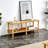 Modern 2-Tier Tv Stand For Living Room Furniture,Rectangular Centre Table With Open Storage Shelf,Rounded Rubberwood Legs,Stable And Durable,Easy Assembly-231481377
