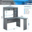 Bureau moderne en L avec huche