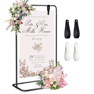 Porte-affiche de mariage, noir