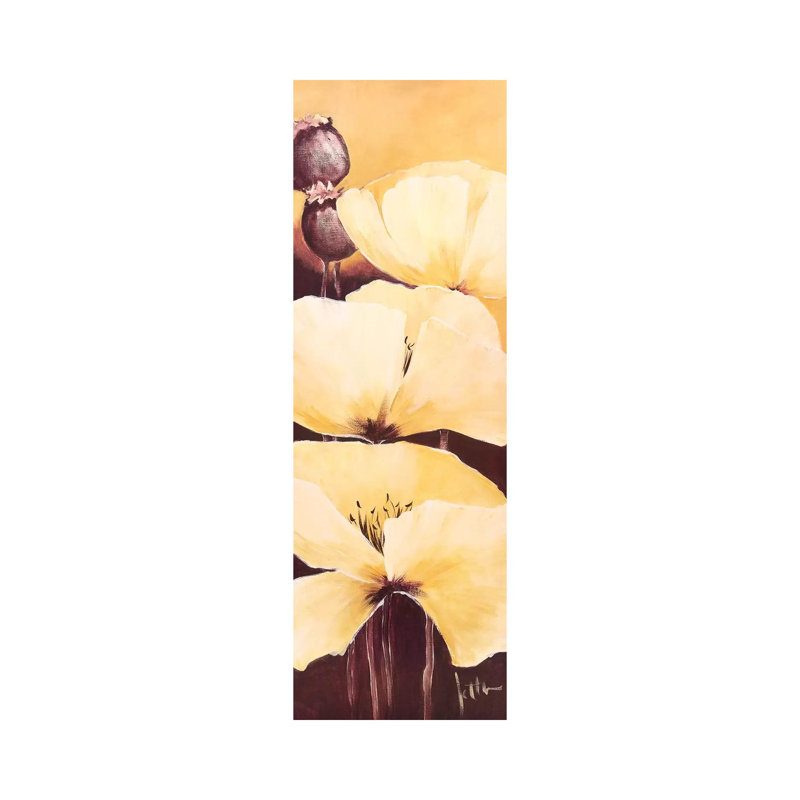 Yellow Poppies III by Jettie Roseboom - Wrapped Canvas Panoramic Gallery-Wrapped Canvas Giclée