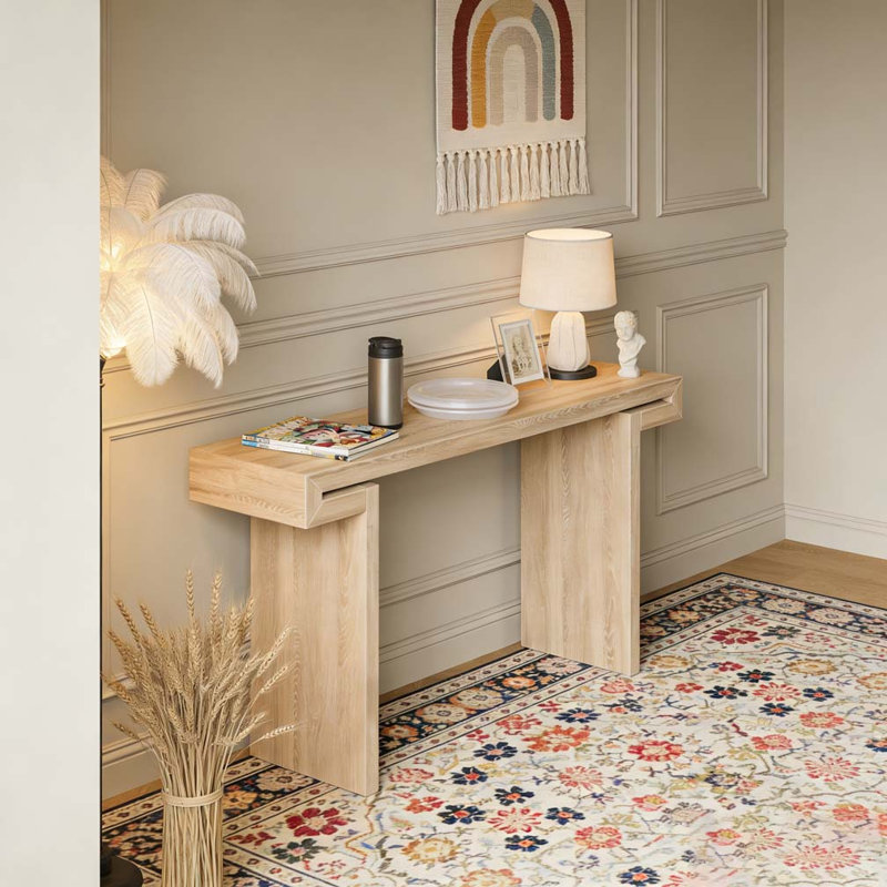 Table d'appoint Rustic Farmhouse Console, Bois naturel