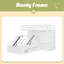 Lit superposé simple avec tiroirs, garde-robe, tablettes de rangement et lit hydraulique-459437307