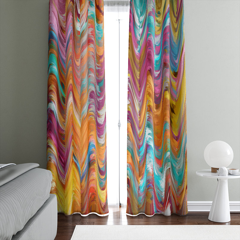 Semi Sheer Curtain Pair, 20" W x 82" L