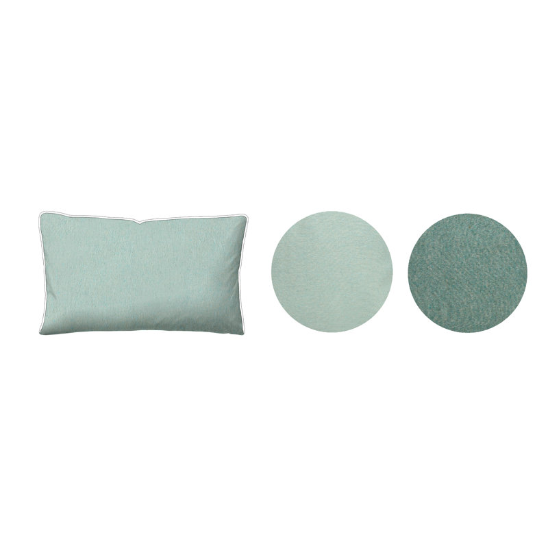 Flannel Flanell Pillow Case, 40 x 80 cm, Light Green