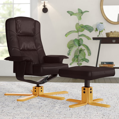 Wattrelos 77cm Wide Swivel Standard Recliner