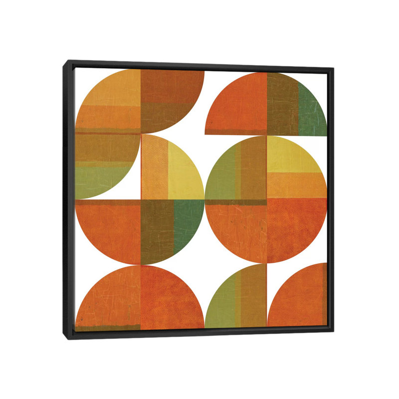 «Four Suns Quartered», impression sur toile, H 18 po x l 18 po x P 1,5 po, Toile avec cadre noir, Pas de tapis
