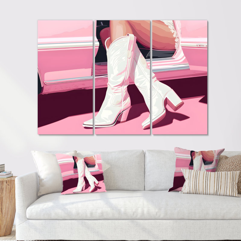«Brown Cowboy Hat - Cowgirls», ensemble de reproduction d'art mural, Toile tendue, H 40 po x l 60 po x P 1 po