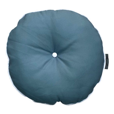 Indoor / Outdoor Grey Circular Throw Cushion