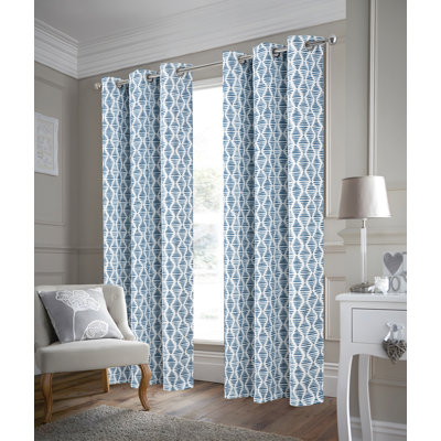 Lanning Diamond Room Darkening Window Curtain
