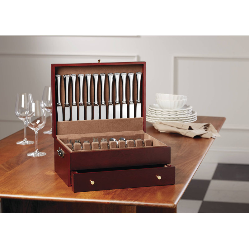 Mahogany Flatware Chest By Lenox
