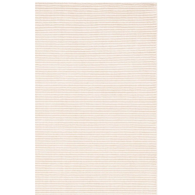 Canup Hand Loomed Wool/Cotton Striped Rug in Ivory, Runner 2'3" x 8'