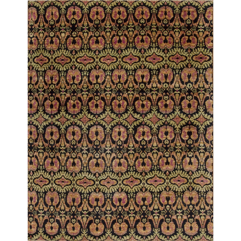 Vogue Hand Knotted Wool Area Rug, Rectangle 5' x 7'