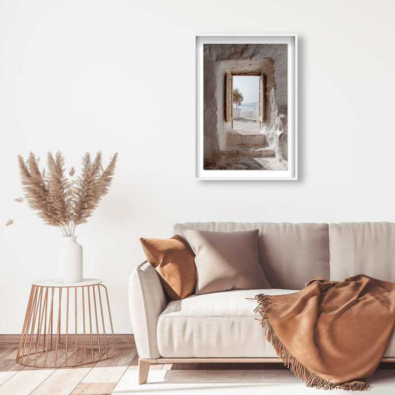 Mortar Meditation Print by Oliver Gal, 46.5"H x 31.5"W, White Shadowbox