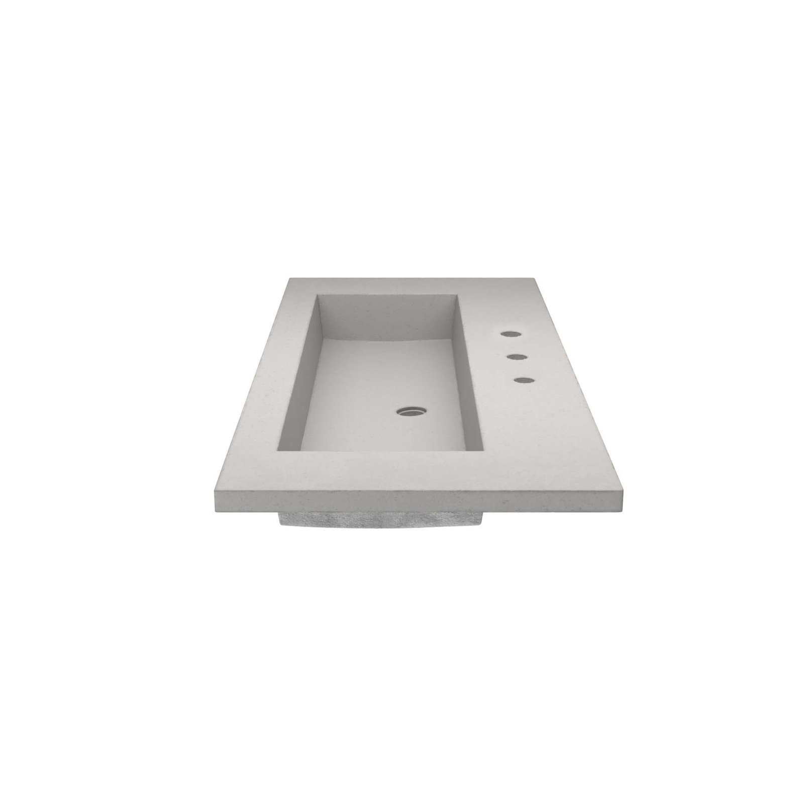 NativeStone Capistrano Vanity Top with Sink, Ash , 8" Centers