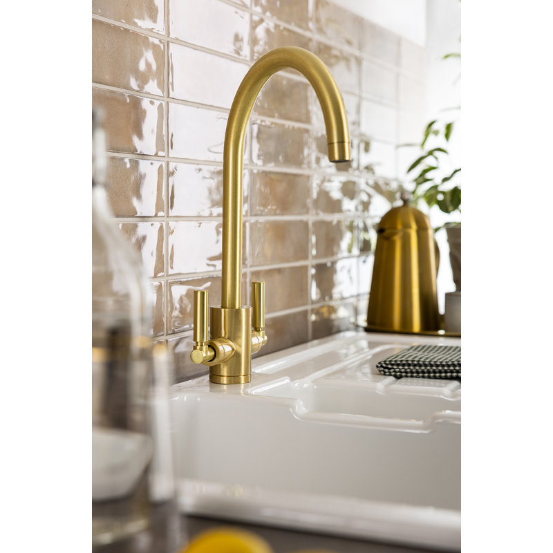 Abode Designs Brolle Kitchen Faucet, Brushed Brass