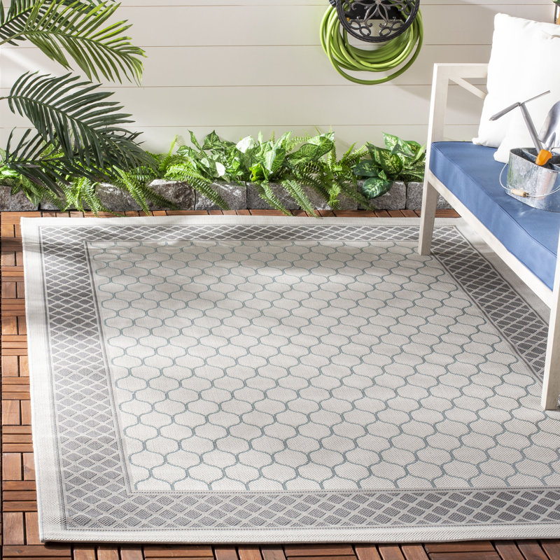 Herefordshire Performance Geometric Indoor/Outdoor Area Rug, Rectangle 8' x 11'