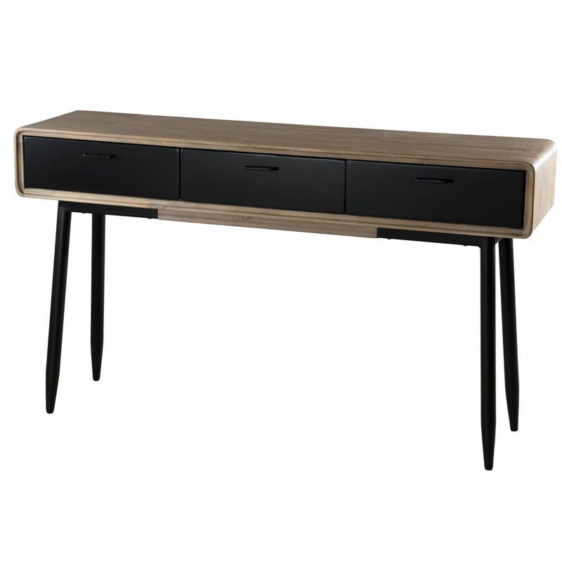 Huck 140cm Solid Wood Top Console Table
