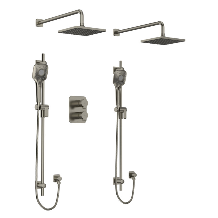 Fresk 3/4" Thermostatic & Pressure Balance Shower System with Multiple Functions including Body Sprays