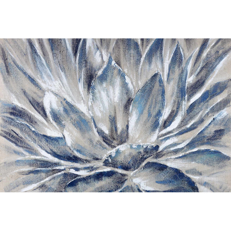 " Blue And Gray Flower "