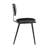 Faux Leather Dining Chair with Steel Legs-1851847387